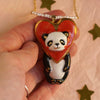 Wholesale Unisex Cartoon Animal And Heart Shaped Copper Electroplated Necklace