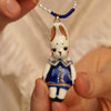 Wholesale Unisex Cartoon Animal And Heart Shaped Copper Electroplated Necklace