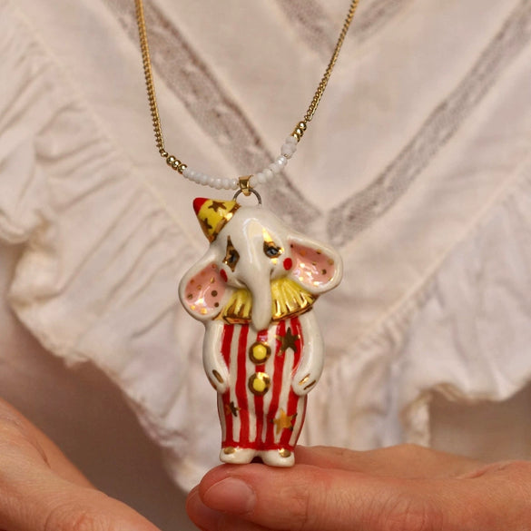 Wholesale Unisex Cartoon Animal And Heart Shaped Copper Electroplated Necklace