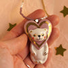 Wholesale Unisex Cartoon Animal And Heart Shaped Copper Electroplated Necklace