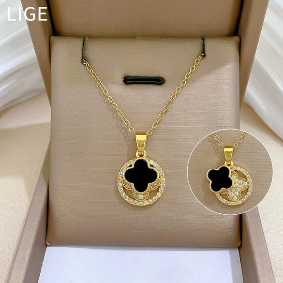 Wholesale Unisex Cartoon Animal Zodiac Stainless Steel And Copper Necklace