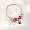 Wholesale Unisex Cartoon Animals Zodiac Zinc Alloy Electroplated Detachable Beaded Bracelet
