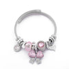 Wholesale Unisex Cartoon Animals Zodiac Zinc Alloy Electroplated Detachable Beaded Bracelet