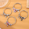 Wholesale Unisex Cartoon Animals Zodiac Zinc Alloy Electroplated Detachable Beaded Bracelet