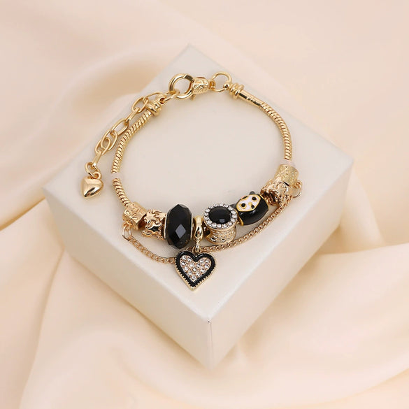 Wholesale Unisex Cartoon Characters Zinc Alloy Electroplated Bracelet Jewelry