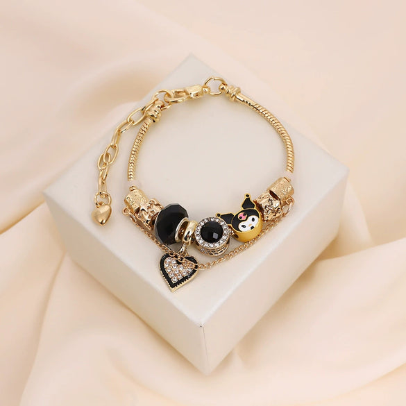 Wholesale Unisex Cartoon Characters Zinc Alloy Electroplated Bracelet Jewelry