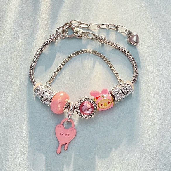 Wholesale Unisex Cartoon Characters Zinc Alloy Electroplated Bracelet Jewelry