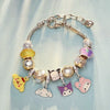 Wholesale Unisex Cartoon Characters Zinc Alloy Electroplated Bracelet Jewelry