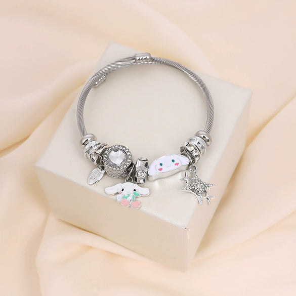 Wholesale Unisex Cartoon Characters Zinc Alloy Electroplated Bracelet Jewelry
