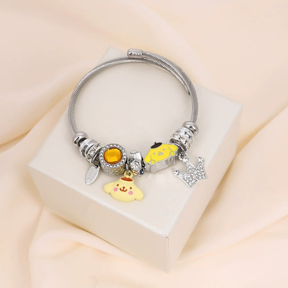 Wholesale Unisex Cartoon Characters Zinc Alloy Electroplated Bracelet Jewelry