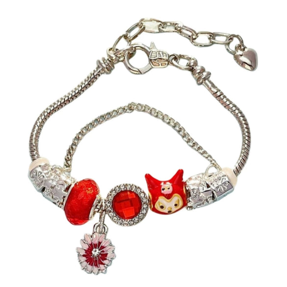 Wholesale Unisex Cartoon Characters Zinc Alloy Electroplated Bracelet Jewelry