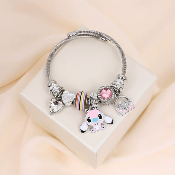 Wholesale Unisex Cartoon Characters Zinc Alloy Electroplated Bracelet Jewelry