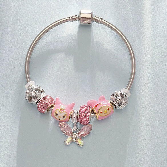 Wholesale Unisex Cartoon Characters Zinc Alloy Electroplated Bracelet Jewelry