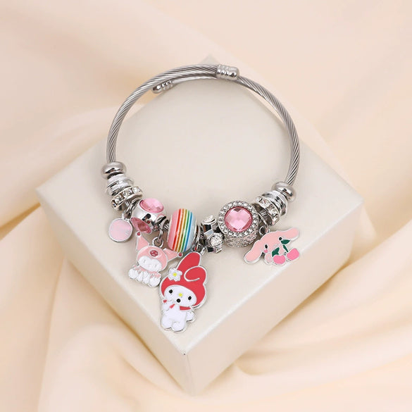 Wholesale Unisex Cartoon Characters Zinc Alloy Electroplated Bracelet Jewelry