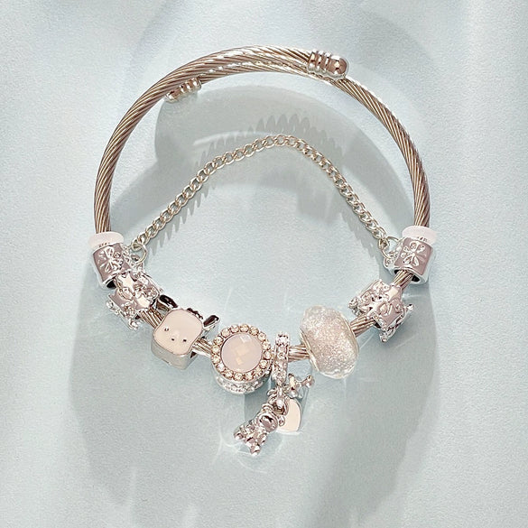 Wholesale Unisex Cartoon Characters Zinc Alloy Electroplated Bracelet Jewelry