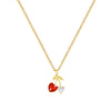 Wholesale Unisex Cartoon Geometric Stainless Steel And Copper Full Diamond Necklace