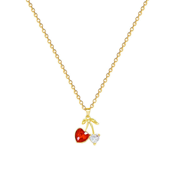 Wholesale Unisex Cartoon Geometric Stainless Steel And Copper Full Diamond Necklace