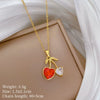 Wholesale Unisex Cartoon Geometric Stainless Steel And Copper Full Diamond Necklace