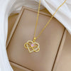 Wholesale Unisex Cartoon Minimalist Animal Zodiac Pattern Stainless Steel Copper Pendant Necklace