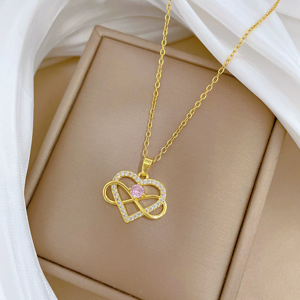 Wholesale Unisex Cartoon Minimalist Animal Zodiac Pattern Stainless Steel Copper Pendant Necklace