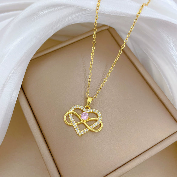 Wholesale Unisex Cartoon Minimalist Animal Zodiac Pattern Stainless Steel Copper Pendant Necklace