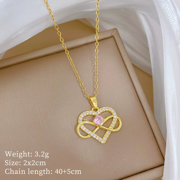 Wholesale Unisex Cartoon Minimalist Animal Zodiac Pattern Stainless Steel Copper Pendant Necklace