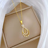 Wholesale Unisex Cartoon Minimalist Animal Zodiac Stainless Steel Copper Pendant Necklace