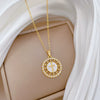 Wholesale Unisex Cartoon Minimalist Geometric Stainless Steel Copper Pendant Necklace