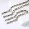Wholesale Unisex Casual Geometric Stainless Steel Oshaped Chain Necklace With Real Gold Plating