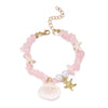 Wholesale Unisex Casual Minimalist Geometric Resin Shell And Starfish Gravel Handmade Bracelet