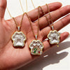 Wholesale Unisex Cat Claw Zircon Opening And Closing Pendant Light Luxury Style Copper 14K Gold Plated Jewelry