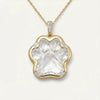 Wholesale Unisex Cat Claw Zircon Opening And Closing Pendant Light Luxury Style Copper 14K Gold Plated Jewelry