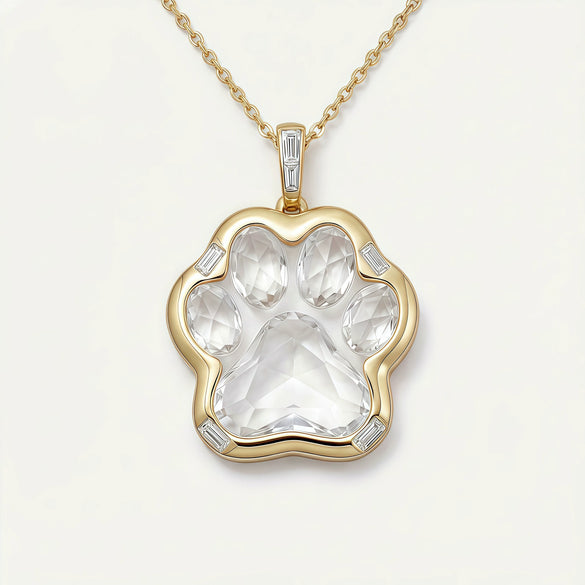 Wholesale Unisex Cat Claw Zircon Opening And Closing Pendant Light Luxury Style Copper 14K Gold Plated Jewelry