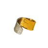 Wholesale Unisex Chic Geometric Stainless Steel Open Ring 18K Gold Electroplated Niche Jewelry