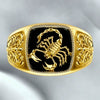 Wholesale Unisex Copper Electroplated Ring With Geometric And Animal Patterns Maillard Style Jewelry