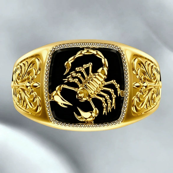 Wholesale Unisex Copper Electroplated Ring With Geometric And Animal Patterns Maillard Style Jewelry