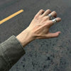 Wholesale Unisex Copper Silver Plated Electroplated Geometric Minimalist Cross Ring