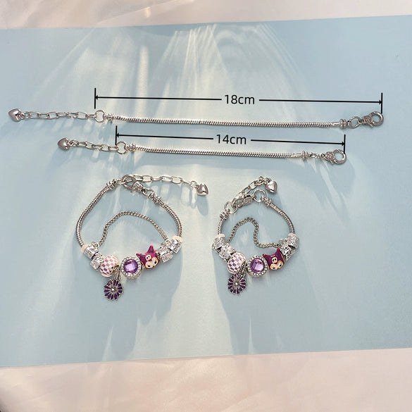 Wholesale Unisex Cute Cartoon Animal Zodiac Zinc Alloy Electroplated Bracelet For Children