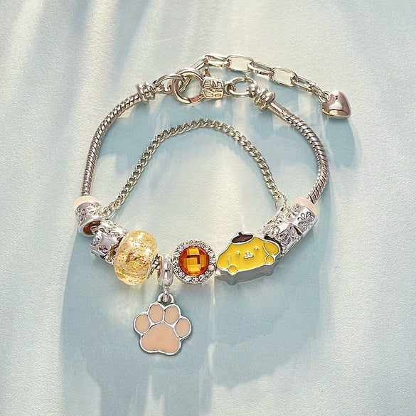 Wholesale Unisex Cute Cartoon Animal Zodiac Zinc Alloy Electroplated Bracelet For Children
