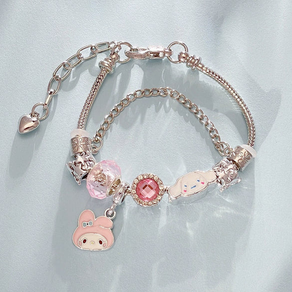 Wholesale Unisex Cute Cartoon Animal Zodiac Zinc Alloy Electroplated Bracelet For Children