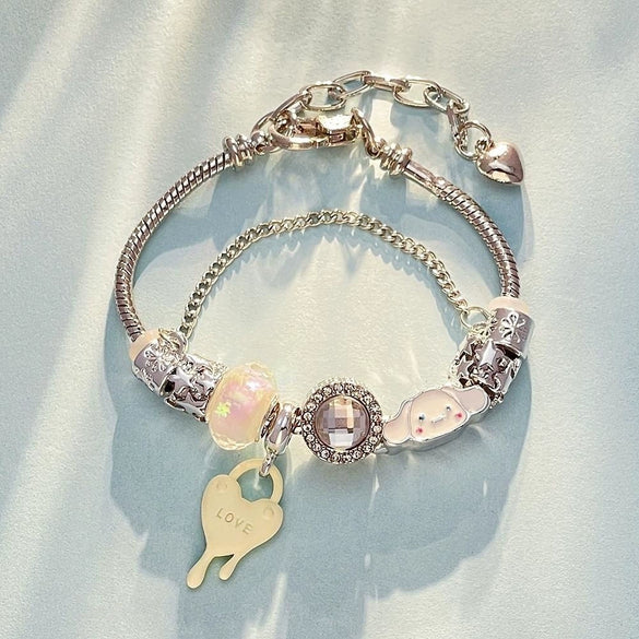 Wholesale Unisex Cute Cartoon Animal Zodiac Zinc Alloy Electroplated Bracelet For Children