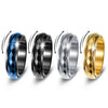 Wholesale Unisex Diamondshaped Rotatable Stressrelief Titanium Steel Ring With Geometric Design And Electroplating
