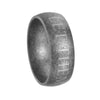 Wholesale Unisex Distressed Antique Silver Bronze Titanium Steel Ring With Letters Numbers Text Styling