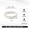 Wholesale Unisex Double Layer Natural Freshwater Pearl Bracelet 925 Sterling Silver Electroplated
