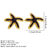 Wholesale Unisex Electroplated Stainless Steel Animal Starfish Oil Drip Earrings