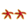Wholesale Unisex Electroplated Stainless Steel Animal Starfish Oil Drip Earrings