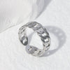 Wholesale Unisex Electroplated Stainless Steel Chain Ring