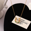 Wholesale Unisex Electroplated Stainless Steel Geometric Ushaped Rainbow Element Horseshoe Kaleidoscope Lucky Symbol Inlaid Zirconium Necklace With Ochain