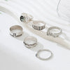 Wholesale Unisex Electroplated Zinc Alloy Rings With Geometric Eight Trigrams Poker And Heartshaped Designs
