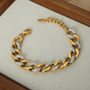 Wholesale Unisex Elegant Light Luxury Cuban Bracelet And Necklace Set In Titanium Steel With Regular Chain And Electroplating Treatment